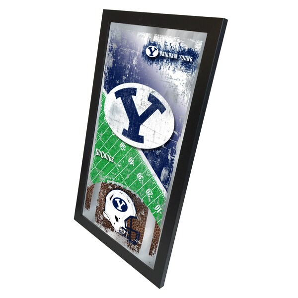 Brigham Young 15 X 26 Football Mirror